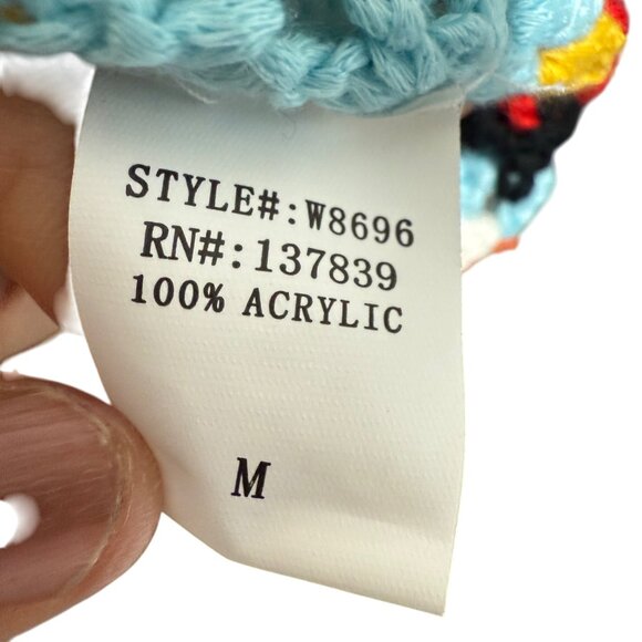 Altered State Crochet Tank Top Multicolor Boho Style Medium 1 - Picture 3 of 7